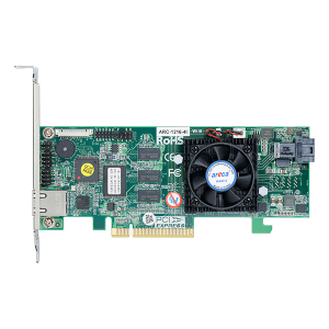 Areca ARC-1216-4I SAS RAID Adapter, 12G 3.0PCI-e 3.0 x 8 Low Profile