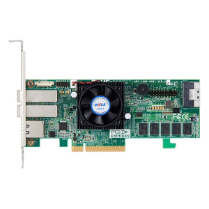 Areca ARC-1886-8X8I PCI-e 4.0x8 to CPI-e slot, Tri-mode RAID Adapter SATA 6G/SAS 12G/NVME PCI-e 4.0 16G
