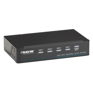 Black Box AVSP-DVI1X4 Splitter DVI-D, Audio, HDCP, 1 x 4