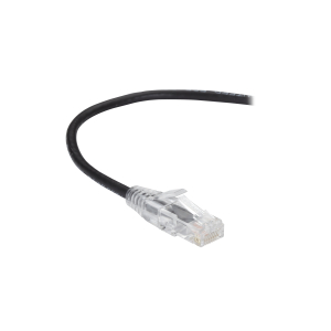 Black Box C6APC28-BK-01 CAT6A 500-MHz Snagless 28AWG Stranded Ethernet Patch Cable - Unshielded (UTP), CM PVC (RJ45 M/M), Black, 1-ft. (0.3-m)