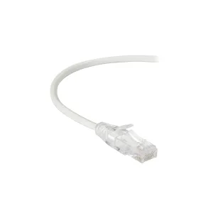 Black Box C6APC28-WH-12 CAT6A 500-MHz Snagless 28AWG Stranded Ethernet Patch Cable - Unshielded (UTP), CM PVC (RJ45 M/M), White, 12-ft. (3.7-m)