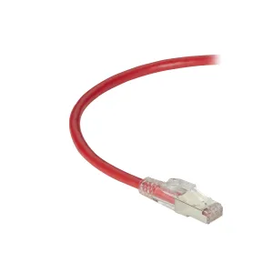 Black Box C6APC80S-RD-15 CAT6A 650-MHz Locking Snagless Stranded Ethernet Patch Cable - Shielded, CM PVC (RJ45 M/M), Red, 15-ft. (4.6-m)