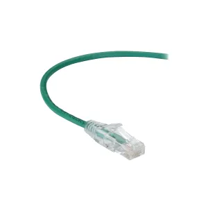 Black Box C6PC28-GN-03 CAT6 250-MHz Snagless 28AWG Stranded Ethernet Patch Cable - Unshielded (UTP), CM PVC (RJ45 M/M), Green, 3-ft. (0.9-m)