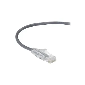 Black Box C6PC28-GY-04 CAT6 250-MHz Snagless 28AWG Stranded Ethernet Patch Cable - Unshielded (UTP), CM PVC (RJ45 M/M), Gray, 4-ft. (1.2-m)