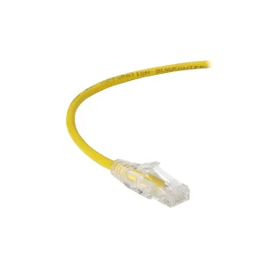Black Box C6PC28-YL-05 CAT6 250 MHz Snagless 28AWG Stranded Ethernet Patch Cable, Unshielded (UTP), CM PVC (RJ45 M/M), Yellow, 5ft. (1.5m)