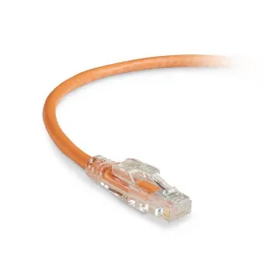 Black Box C6PC70-OR-100 CAT6 550-MHz Locking Snagless Stranded Ethernet Patch Cable - Unshielded (UTP), CM PVC (RJ45 M/M), Orange, 100-ft. (30.4-m)