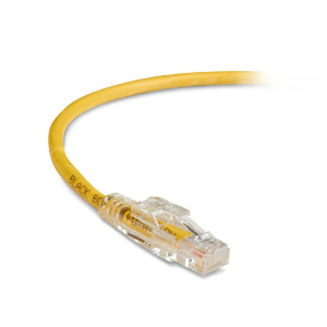 Black Box C6PC70-YL-06 CAT6 550-MHz Locking Snagless Stranded Ethernet Patch Cable - Unshielded (UTP), CM PVC (RJ45 M/M), Yellow, 6-ft. (1.8-m)