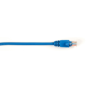 Black Box CAT5EPC-006-BL CAT5e 100-MHz Molded Snagless Stranded Ethernet Patch Cable - Unshielded (UTP), CM PVC (RJ45 M/M), Blue, 6-ft. (1.8-m)