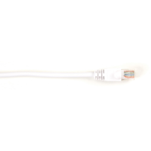Black Box CAT5EPC-003-WH CAT5e 100-MHz Molded Snagless Stranded Ethernet Patch Cable - Unshielded (UTP), CM PVC (RJ45 M/M), White, 3-ft. (0.9-m)
