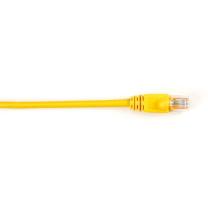 Black Box CAT5EPC-015-YL-25PAK CAT5e 100-MHz Molded Snagless Stranded Ethernet Patch Cable-Unshielded (UTP), CM PVC (RJ45 M/M), Yellow, 15-ft, 25-Pack