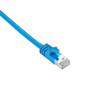 Black Box CAT6APCS-007-BL GigaTrue CAT6A 500-MHz Stranded Ethernet Patch Cable - Shielded (F/UTP), CM PVC (RJ45 M/M), Blue, 7-ft. (2.1-m)