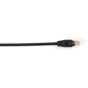 Black Box CAT6PC-007-BK-25PAK CAT6 250-MHz Molded Snagless Stranded Ethernet Patch Cable - Unshielded (UTP), CM PVC (RJ45 M/M), Black, 7-ft., 25-Pack