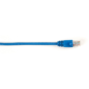 Black Box CAT6PC-025-BL-25PAK CAT6 250-MHz Molded Snagless Stranded Ethernet Patch Cable - Unshielded (UTP), CM PVC (RJ45 M/M), Blue, 25-ft., 25-Pack