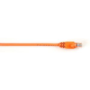 Black Box CAT6PC-006-OR CAT6 250-MHz Molded Snagless Stranded Ethernet Patch Cable - Unshielded (UTP), CM PVC (RJ45 M/M), Orange, 6-ft. (1.8-m)