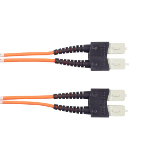 Black Box EFN110-001M-SCSC 1 ft. EFN110 Series OM1 62.5/125 Multimode Fiber Optic Patch Cable - OFNR PVC SCSC