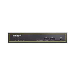 Black Box EMD2002PE-DP-R Emerald KVM-over-IP Receiver - Dual-Monitor, DisplayPort, USB 2.0, Audio, Dual Network Ports RJ45 and SFP