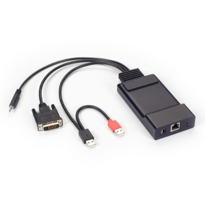 Black Box EMD200DV-T Zero U Digital Visual Interface Keyboard/Video/Mouse-over-IP Transmitter - Single-Monitor, HD, USB-HID, Audio, 12-in.