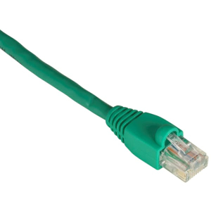 Black Box EVCRB82-0020 Category 5e 350-MHz Snagless Stranded Cross-Pinned Ethernet Patch Cable, Green, 20-ft. (6.0-m)