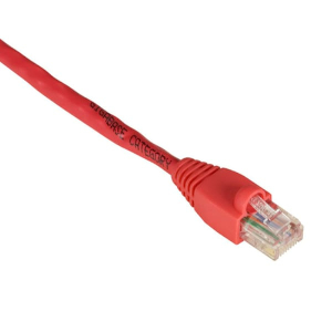 Black Box EVCRB83-0001 Category 5e 350-MHz Snagless Stranded Cross-Pinned Ethernet Patch Cable, Red, 1-ft. (0.3-m)
