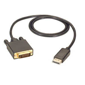 Black Box EVNDPDVI-0006-MM DisplayPort to DVI Cable - Male/Male, 6-ft. (1.8-m)
