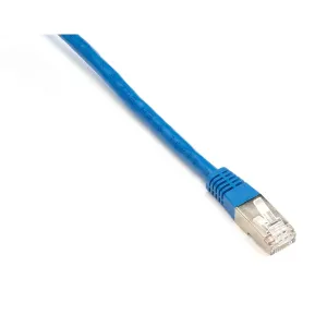 Black Box EVNSL0172BL-0006 CAT5e 100-MHz Stranded Ethernet Patch Cable with Slim FF Molded Boot - Shielded (F/UTP), CM PVC (RJ45 M/M), Blue, 6-ft.