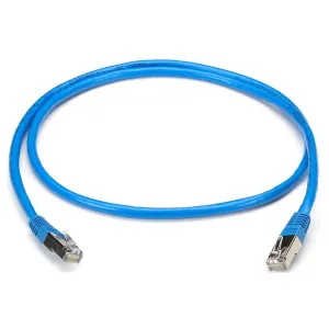 Black Box EVNSL173BL-0150 CAT5e 100-MHz Snagless Solid Ethernet Patch Cable - Shielded (S/FTP), CMP Plenum (RJ45 M/M), Blue, 150-ft. (45.6-m)