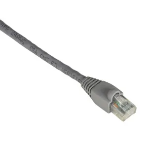 Black Box EVNSL640-0025 25 ft. GigaTrue CAT6 550-MHz Snagless Stranded Ethernet Patch Cable - Unshielded (UTP), CM PVC (RJ45 M/M) Gray