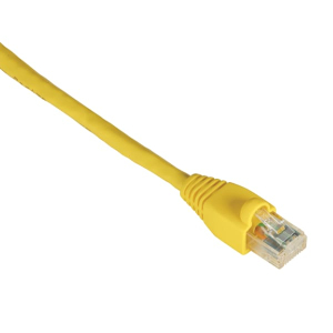 Black Box EVNSL644-0001 GigaTrue CAT6 550-MHz Snagless Stranded Ethernet Patch Cable - Unshielded (UTP), CM PVC (RJ45 M/M), Yellow, 1-ft. (0.3-m)