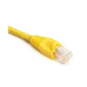 Black Box EVNSL644-06IN GigaTrue CAT6 550-MHz Snagless Stranded Ethernet Patch Cable - UTP, CM PVC (RJ45 M/M), Yellow, 6-in. cable, 9-in. end-to-end