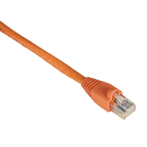 Black Box EVNSL649-0001 GigaTrue CAT6 550-MHz Snagless Stranded Ethernet Patch Cable - Unshielded (UTP), CM PVC (RJ45 M/M), Orange, 1-ft. (0.3-m)