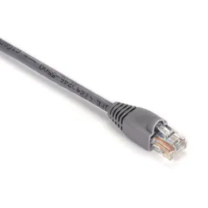 Black Box EVNSL80-0015 GigaBase CAT5e 350-MHz Snagless Stranded Ethernet Patch Cable - Unshielded (UTP), CM PVC (RJ45 M/M), Gray, 15-ft. (4.6-m)