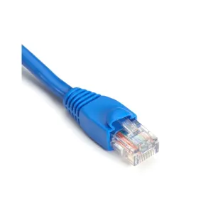 Black Box EVNSL81-06IN GigaBase CAT5e 350-MHz Snagless Stranded Ethernet Patch Cable - (UTP), CM PVC (RJ45 M/M), Blue, 6-in. cable, 9-in. end-to-end