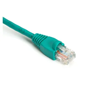 Black Box EVNSL82-06IN GigaBase CAT5e 350-MHz Snagless Stranded Ethernet Patch Cable - (UTP), CM PVC (RJ45 M/M), Green, 6-in. cable, 9-in. end-to-end