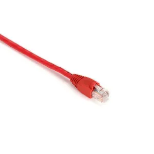 Black Box EVNSL83-0001 GigaBase CAT5e 350-MHz Snagless Stranded Ethernet Patch Cable - Unshielded (UTP), CM PVC (RJ45 M/M), Red, 1-ft. (0.3-m)