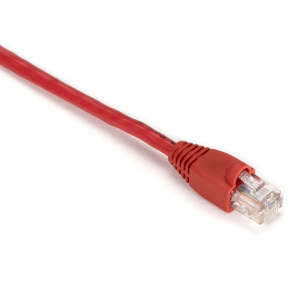 Black Box EVNSL83-0015 GigaBase CAT5e 350-MHz Snagless Stranded Ethernet Patch Cable - Unshielded (UTP), CM PVC (RJ45 M/M), Red, 15-ft. (4.6-m)