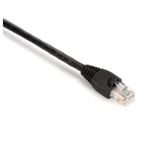 Black Box EVNSL87-0002 CAT5e 350MHz Snagless Stranded Ethernet Patch Cable, Unshielded (UTP), CM PVC (RJ45 M/M), Black, 2ft. (0.6m)
