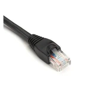 Black Box EVNSL87-06IN GigaBase CAT5e 350-MHz Snagless Stranded Ethernet Patch Cable - (UTP), CM PVC (RJ45 M/M), Black, 6-in. cable, 9-in. end-to-end