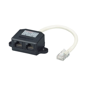 Black Box FAU962 CAT5e Cable Adapter Doubler - (1) RJ45 Male (2) RJ45 Female