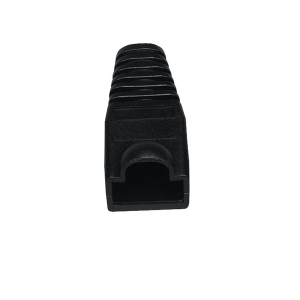 Black Box FMT718 Snagless Cable Boot, Black, Pack of 50 pcs