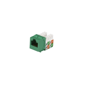 Black Box FMT924-R2 Gigabase2 CAT5e Keystone Jack - Unshielded Green