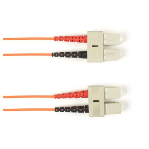 Black Box FOCMR62-002M-SCSC-OR OM1 62.5/125 Multimode Fiber Optic Patch Cable - OFNR PVC SC to SC Orange 2-m (6.5-ft.)