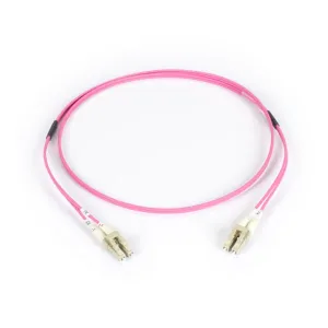 Black Box FOM4-001M-LCLC Connect OM4 50/125 Multimode Fiber Optic Patch Cable - 10/40/100G LSZH LC to LC Erika Violet 1-m (3.2-ft.)
