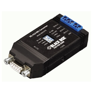 Black Box IC820A Async RS232 to RS422/485 Interface Converter, DB9 to Terminal Block