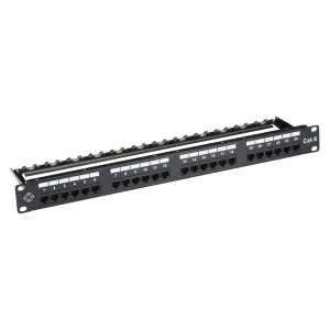 Black Box JPM610A-R9 GigaTrue CAT6 Patch Panel - 1U Unshielded 24-Port