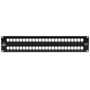 Black Box JPMT1048A Multimedia Patch Panel, 2U, 48-Port