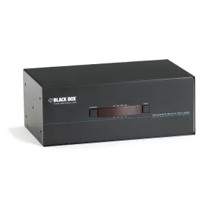 Black Box KV3304A Wizard KVM Switch - Tri-Head VGA USB True Emulation Audio 4-Port