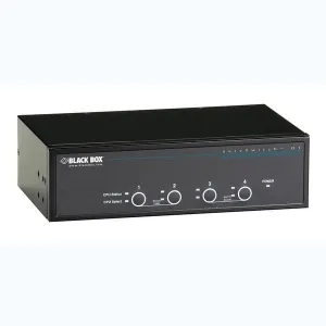 Black Box KV9624A DT Series Desktop KVM Switch - Dual-Monitor DVI-D, USB, 4-Port