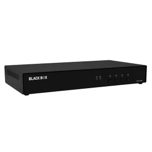 Black Box KVS4-1004V KVM Switch NIAP 4.0 Certified - 4-Port Single-Monitor DisplayPort
