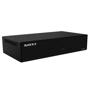 Black Box KVS4-2004DX Secure KVM Switch, NIAP 4.0 Certified - 4 Port, Dual-Monitor, DVI-I, CAC