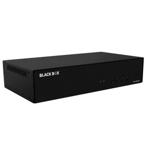 Black Box KVS4-2004VMX KVM Switch NIAP 4.0 Certified - 4-Port Dual-Monitor DisplayPort with MST HDMI Out CAC